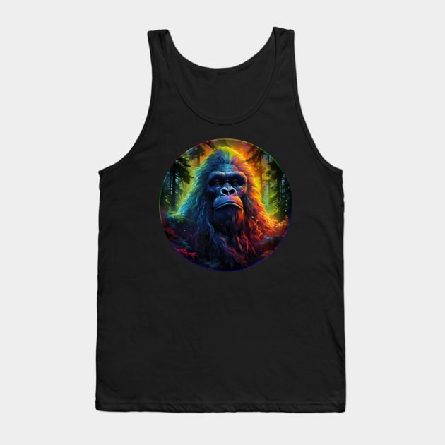 Bigfoot, King of the Forest Tank Top by wumples